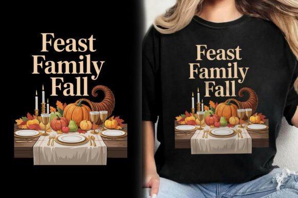 Feast Family Fall Turkey Day T-Shirt Review for Real Projects