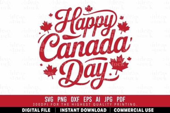 Happy Canada Day SVG: A Versatile Graphic Design Asset for Crafts and Graphics
