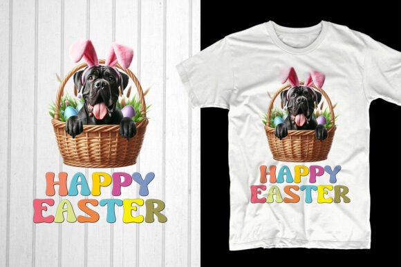 Happy Easter. Cane Corso Dog – A Trendy Graphic for T-Shirt Designs