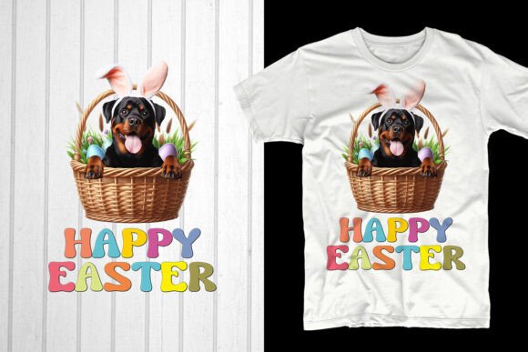 Happy Easter Day Rottweiler Dog Embroidery Design Review