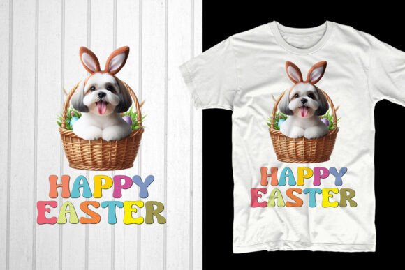 Happy Easter Day Shih Tzu Dog Design Review