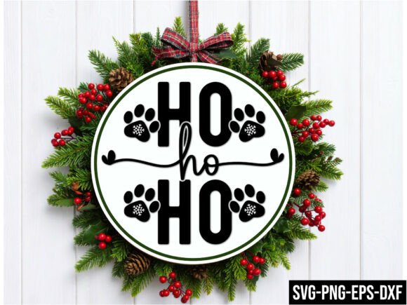 Ho Ho Ho Round Sign SVG: A Versatile Graphic Design Asset for Content Creators