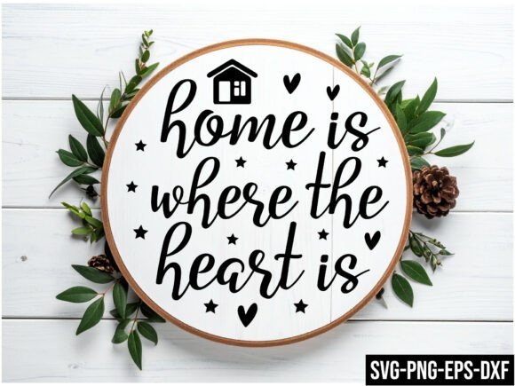 Home is Where the Heart Is: A Graphic Design Asset for Crafts and Blogs