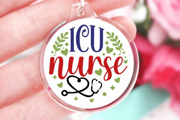 Icu Nurse SVG, Keychain Quotes SVG: A Versatile Graphic Design Asset for Crafters and Digital Sellers