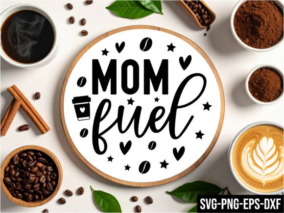 Mom Fuel Round Sign SVG: A Versatile Design for Real-World Embroidery Projects