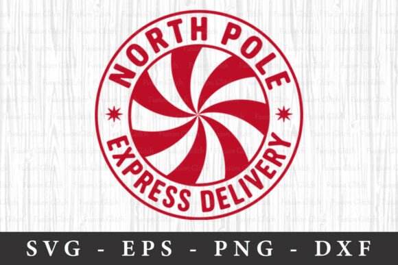North Pole Express Delivery Svg: A Festive Graphic Design Asset for Crafts and Local Business Branding