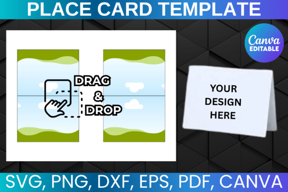 Place Card Template, Food Label Template: A Crafters' Graphic Design Asset Review