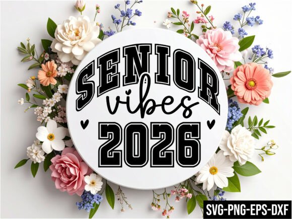 Senior Vibes 2026 Round Sign SVG Review