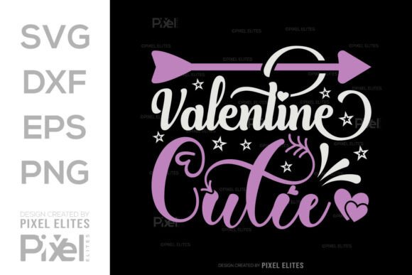 Valentine Cutie SVG: A Romantic Graphic for T-Shirt Designs