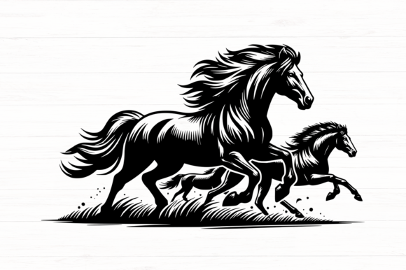Wild Horses SVG DXF PNG JPG Review for Real Embroidery Projects