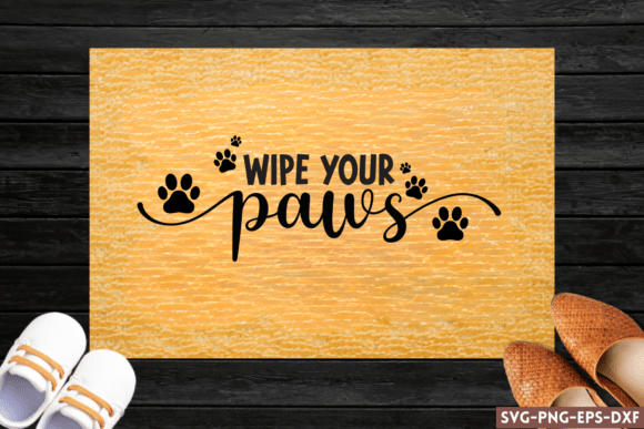 Wipe Your Paws SVG Review: A Versatile Graphic for Crafts and Commercial Projects